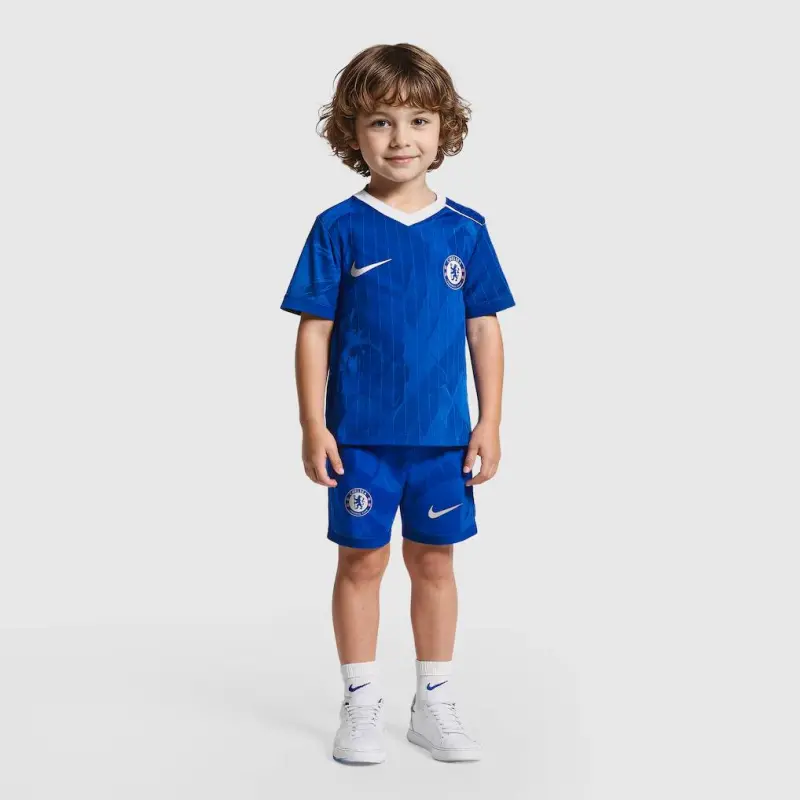 Chelsea Chelsea Nike Home Stadium MiniKit 2025-26 – Infants With Custom Printing Jerseys - Premium Chelsea Gear