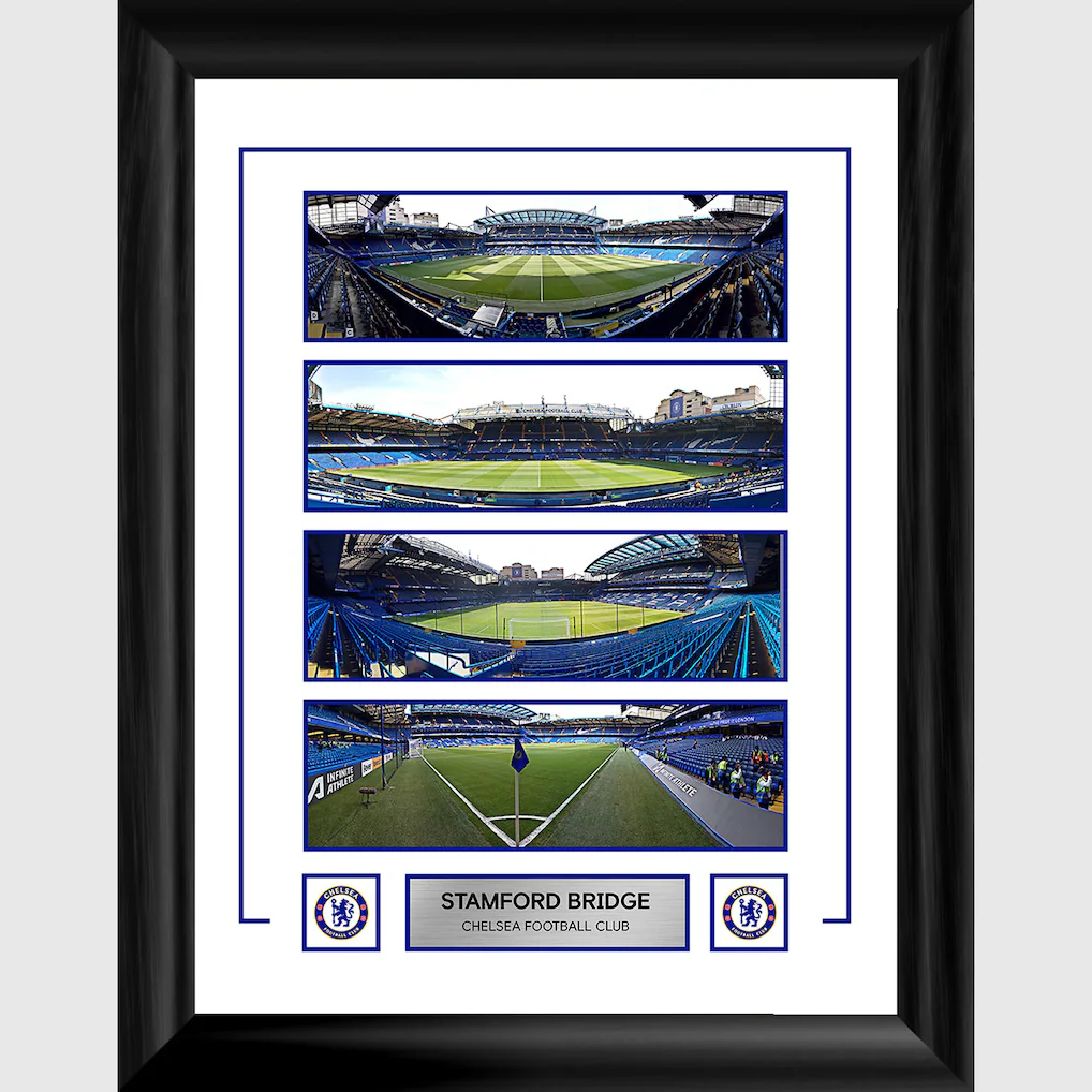 Chelsea Chelsea Chelsea Stadium Montage Framed Print – 12 x 16 Jerseys – Premium Chelsea Gear Jerseys - Premium Chelsea Gear