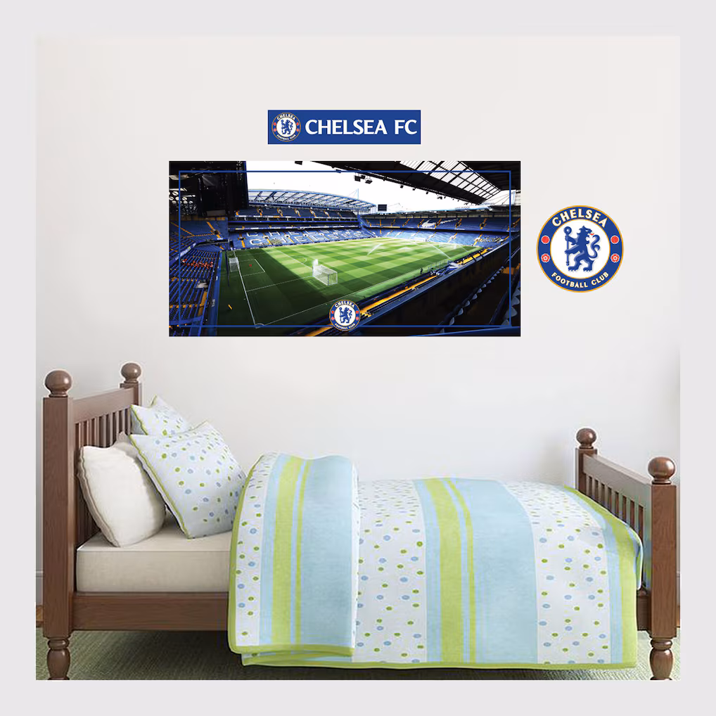 Chelsea Chelsea Chelsea Stamford Bridge Stadium Wall Sticker – 60cm x 30cm with decal set – 60cm x 30cm Jerseys – Premium Chelsea Gear Jerseys - Premium Chelsea Gear