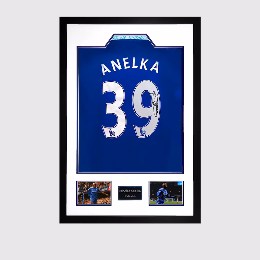 Chelsea Chelsea Nicolas Anelka Signed Chelsea Shirt Premium Frame Jerseys – Premium Chelsea Gear Jerseys - Premium Chelsea Gear