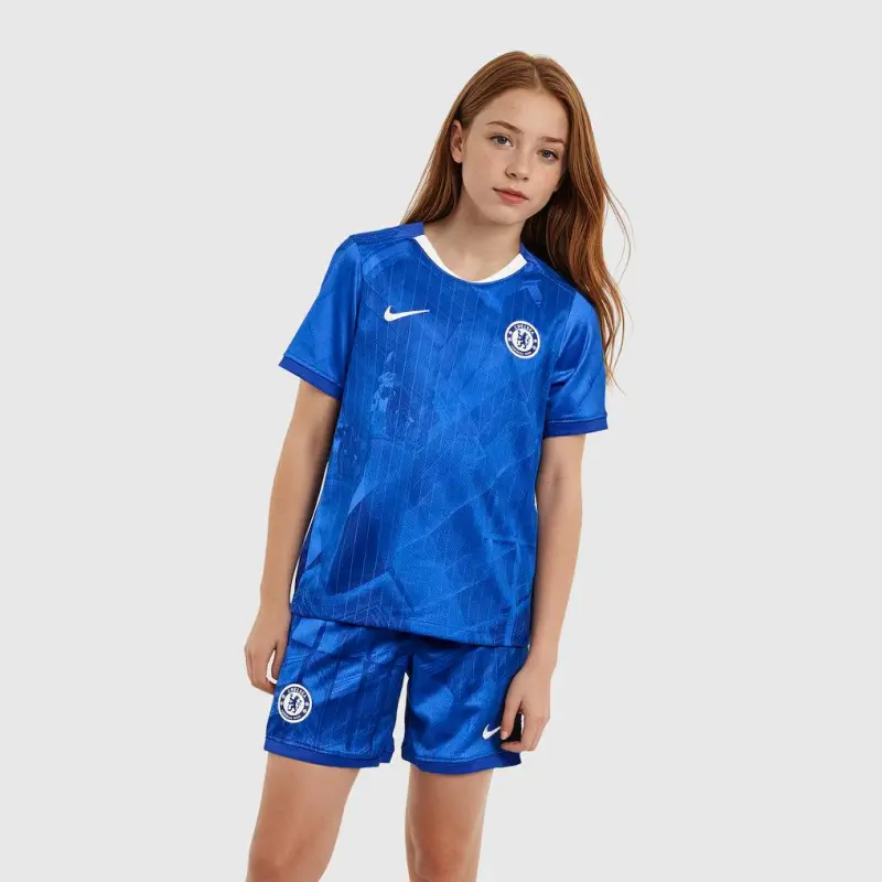 Chelsea Chelsea Nike Home Stadium MiniKit 2025-26 – Little Youth Jerseys - Premium Chelsea Gear