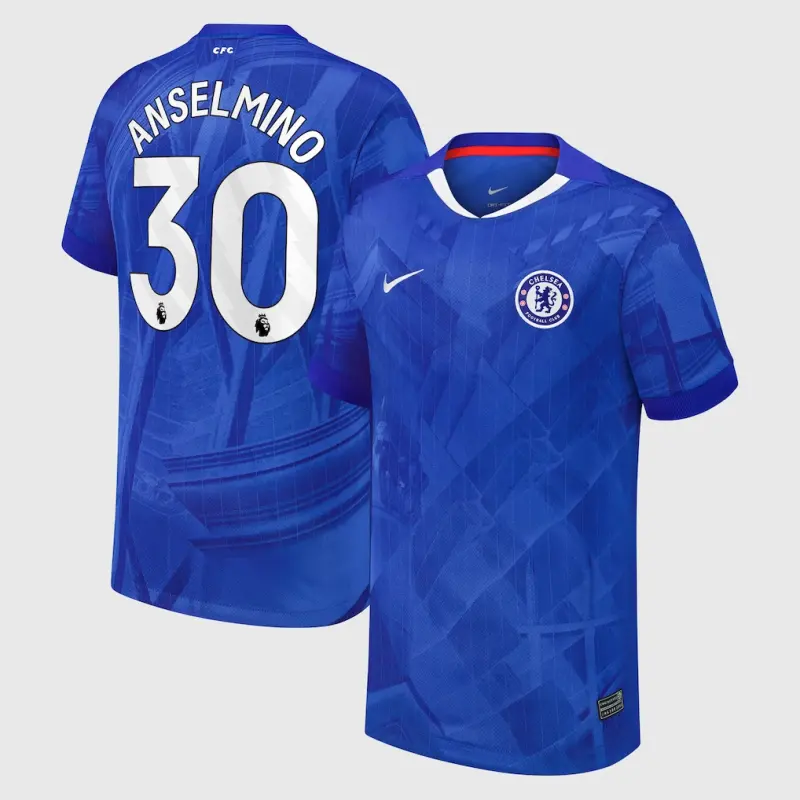 Chelsea Chelsea Nike Home Stadium Shirt 2025-26 – Youth with Anselmino 30 printing Jerseys - Premium Chelsea Gear