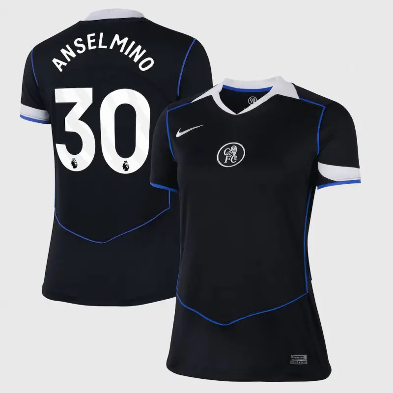 Chelsea Chelsea Nike Third Stadium Shirt 2025-26 – Womens with Anselmino 30 printing Jerseys - Premium Chelsea Gear
