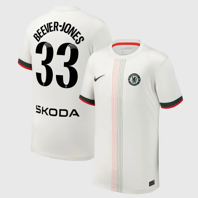 Chelsea Chelsea Chelsea WSL Nike Away Stadium Shirt 2025-26 – Youth with Beever-Jones 33 printing Jerseys – Premium Chelsea Gear Jerseys - Premium Chelsea Gear