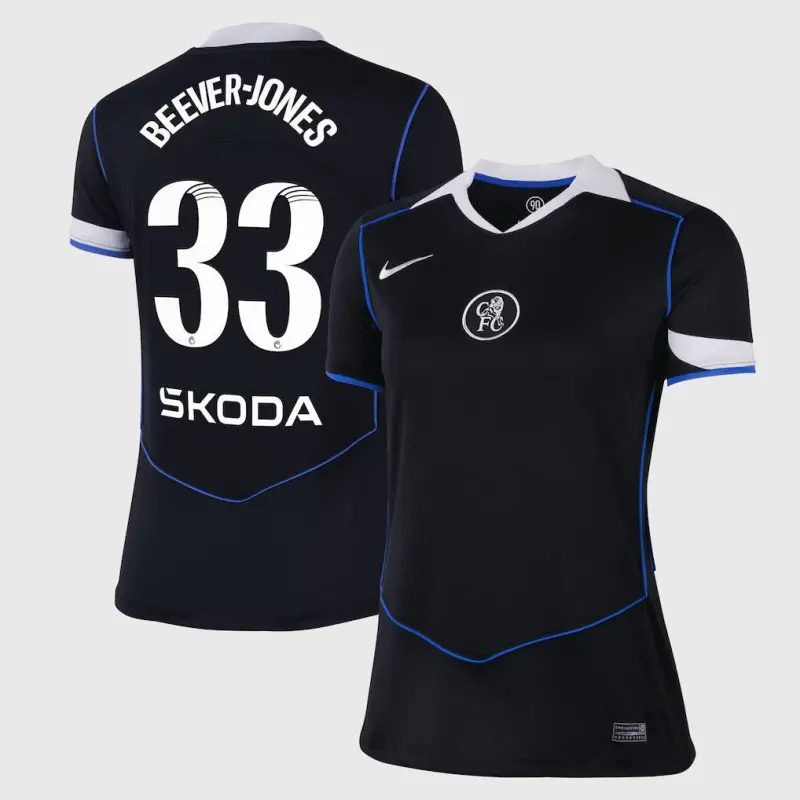 Chelsea Chelsea Chelsea WSL Nike Third Stadium Shirt 2025-26 – Womens with Beever-Jones 33 printing Jerseys – Premium Chelsea Gear Jerseys - Premium Chelsea Gear