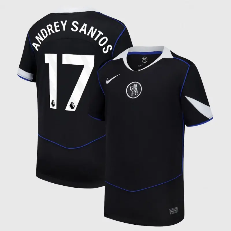 Chelsea Chelsea Nike Third Stadium Shirt 2025-26 – Youth with Andrey Santos 17 printing Jerseys - Premium Chelsea Gear