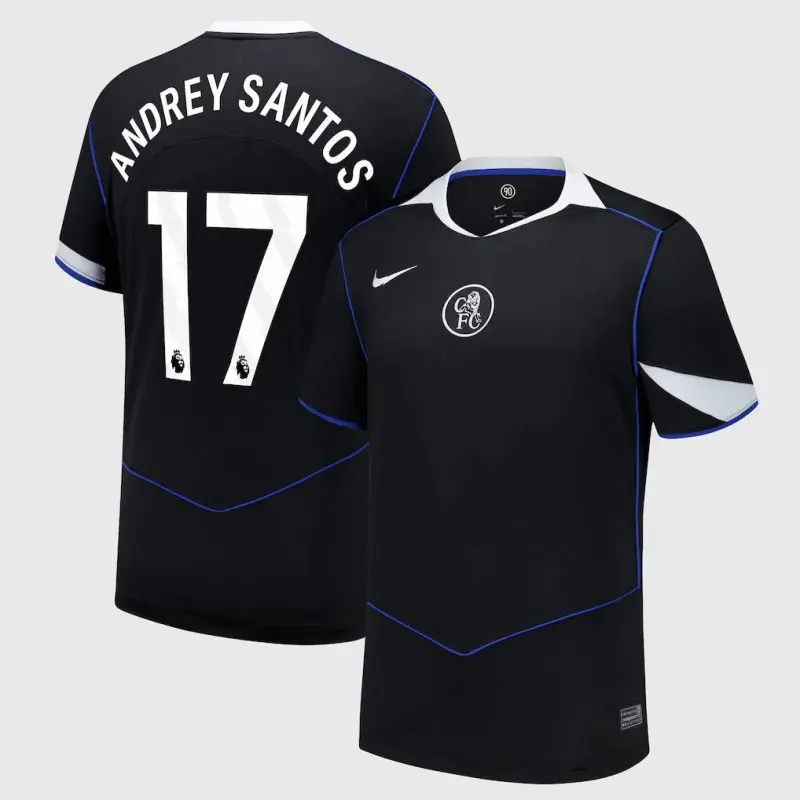 Chelsea Chelsea Chelsea Nike Third Stadium Shirt 2025-26 with Andrey Santos 17 printing Jerseys – Premium Chelsea Gear Jerseys - Premium Chelsea Gear