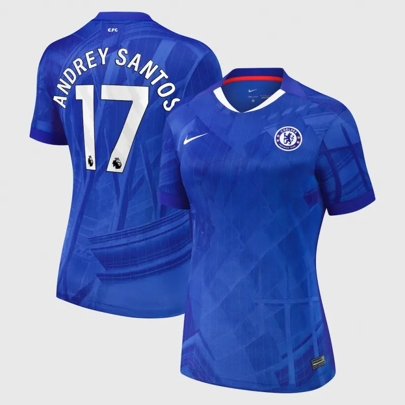 Chelsea Chelsea Nike Home Stadium Shirt 2025-26 – Womens with Andrey Santos 17 printing Jerseys - Premium Chelsea Gear