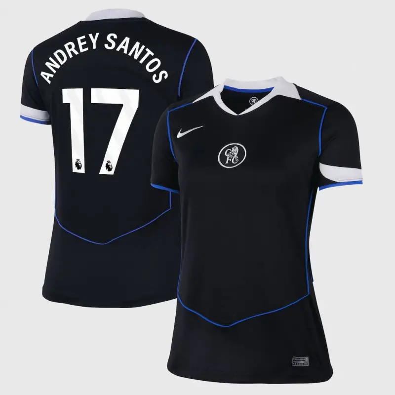Chelsea Chelsea Nike Third Stadium Shirt 2025-26 – Womens with Andrey Santos 17 printing Jerseys - Premium Chelsea Gear