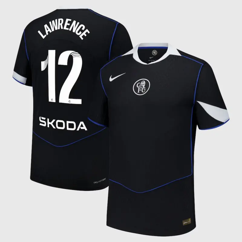 Chelsea Chelsea Chelsea WSL Nike Dri Fit Adv Third Match Shirt 2025-26 with Lawrence 12 printing Jerseys – Premium Chelsea Gear Jerseys - Premium Chelsea Gear