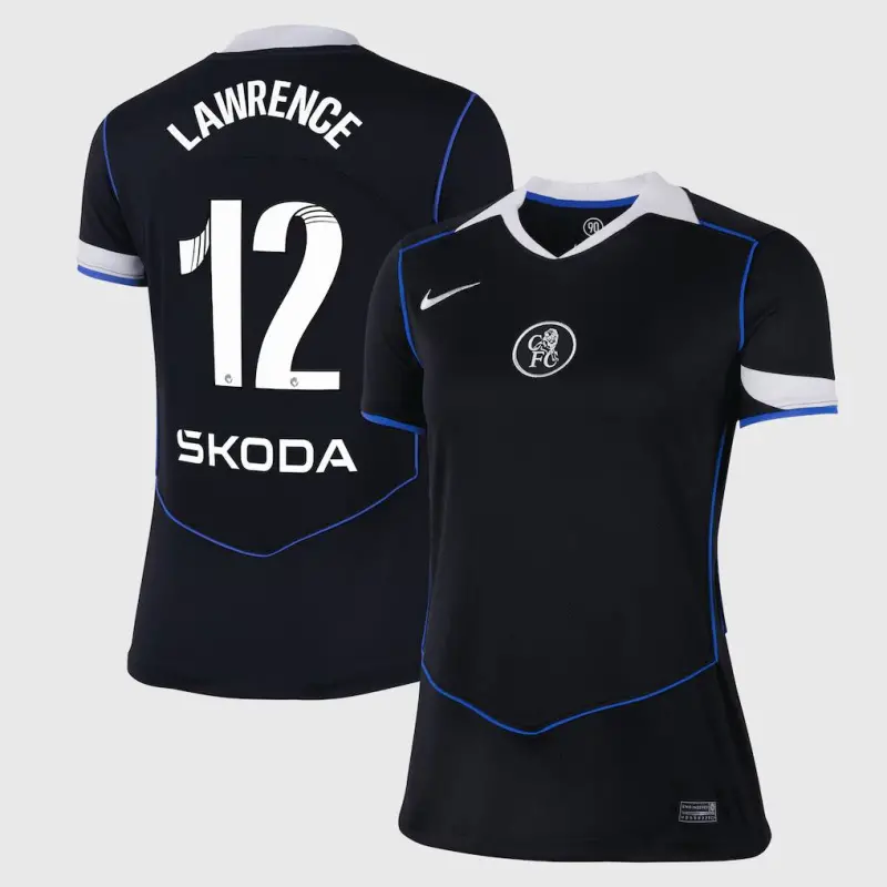 Chelsea Chelsea Chelsea WSL Nike Third Stadium Shirt 2025-26 – Womens with Lawrence 12 printing Jerseys – Premium Chelsea Gear Jerseys - Premium Chelsea Gear