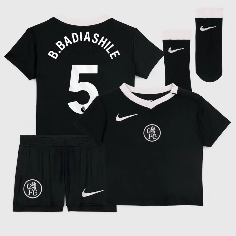 Chelsea Chelsea Nike Third Stadium Kit 2025-26 – Infants with B. Badiashile 5 printing Jerseys - Premium Chelsea Gear