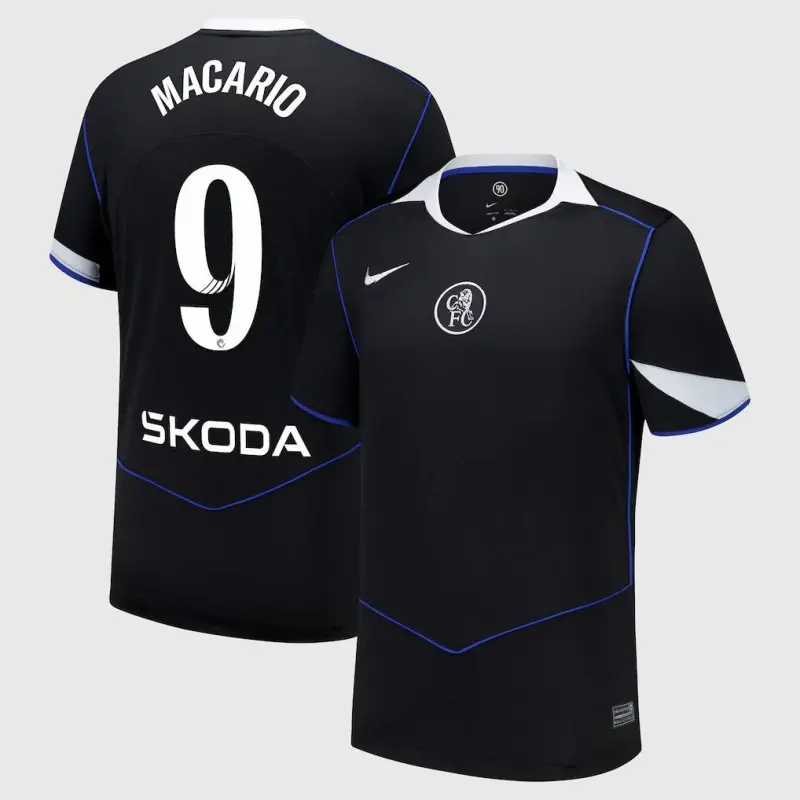 Chelsea Chelsea Chelsea WSL Nike Third Stadium Shirt 2025-26 with Macario 9 printing Jerseys – Premium Chelsea Gear Jerseys - Premium Chelsea Gear
