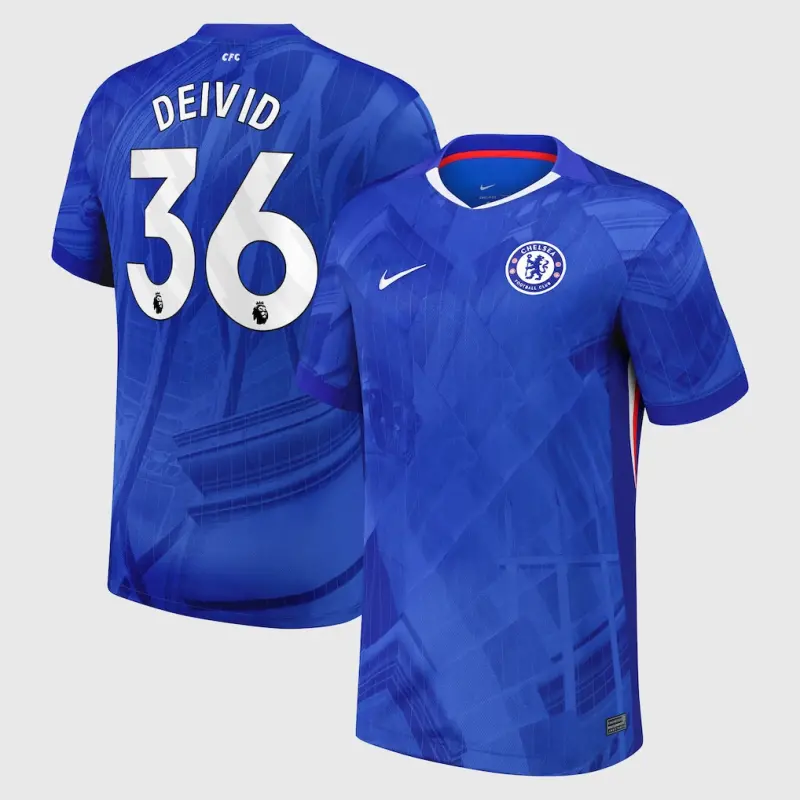 Chelsea Chelsea Nike Home Stadium Shirt 2025-26 with Deivid 36 printing Jerseys - Premium Chelsea Gear