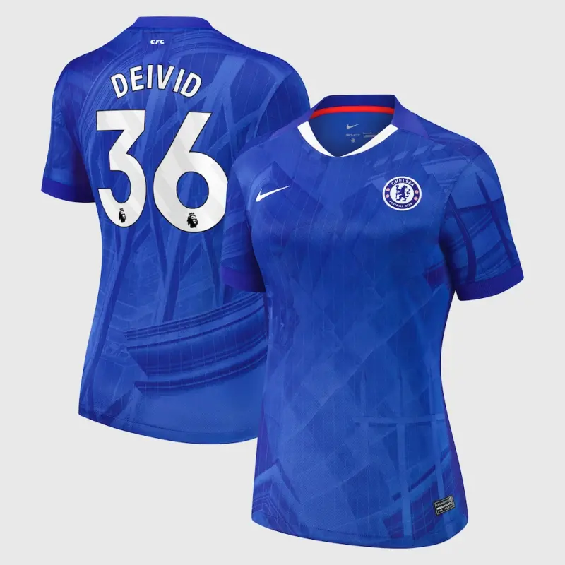 Chelsea Chelsea Nike Home Stadium Shirt 2025-26 – Womens with Deivid 36 printing Jerseys - Premium Chelsea Gear