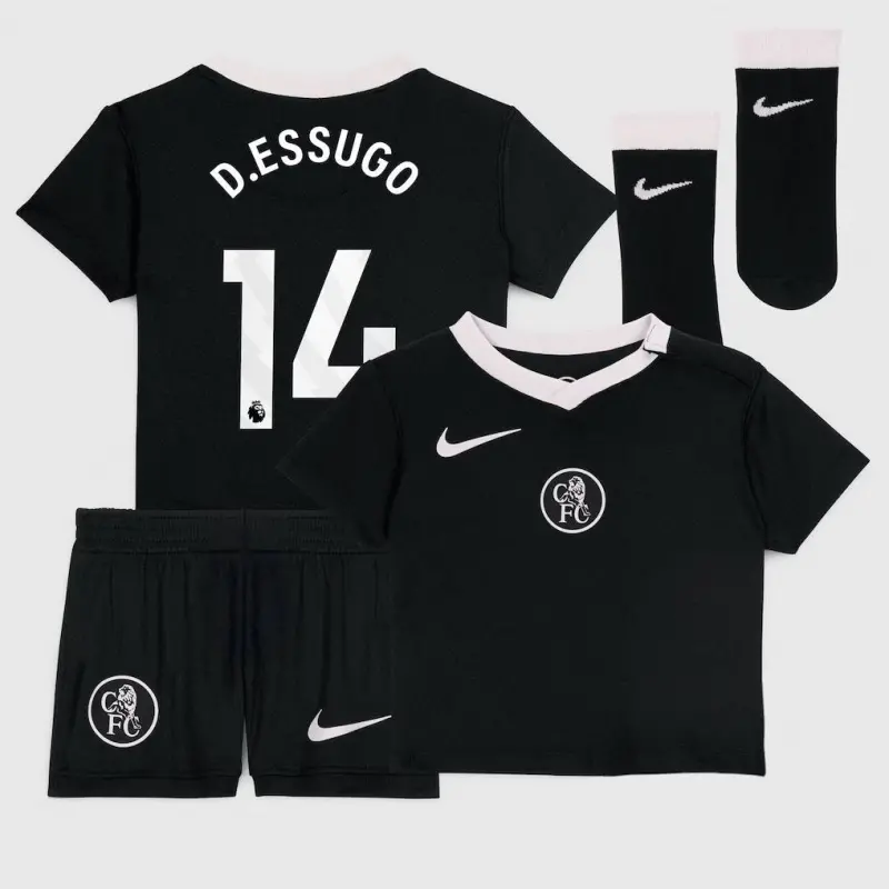Chelsea Chelsea Nike Third Stadium Kit 2025-26 – Infants with D.Essugo 14 printing Jerseys - Premium Chelsea Gear