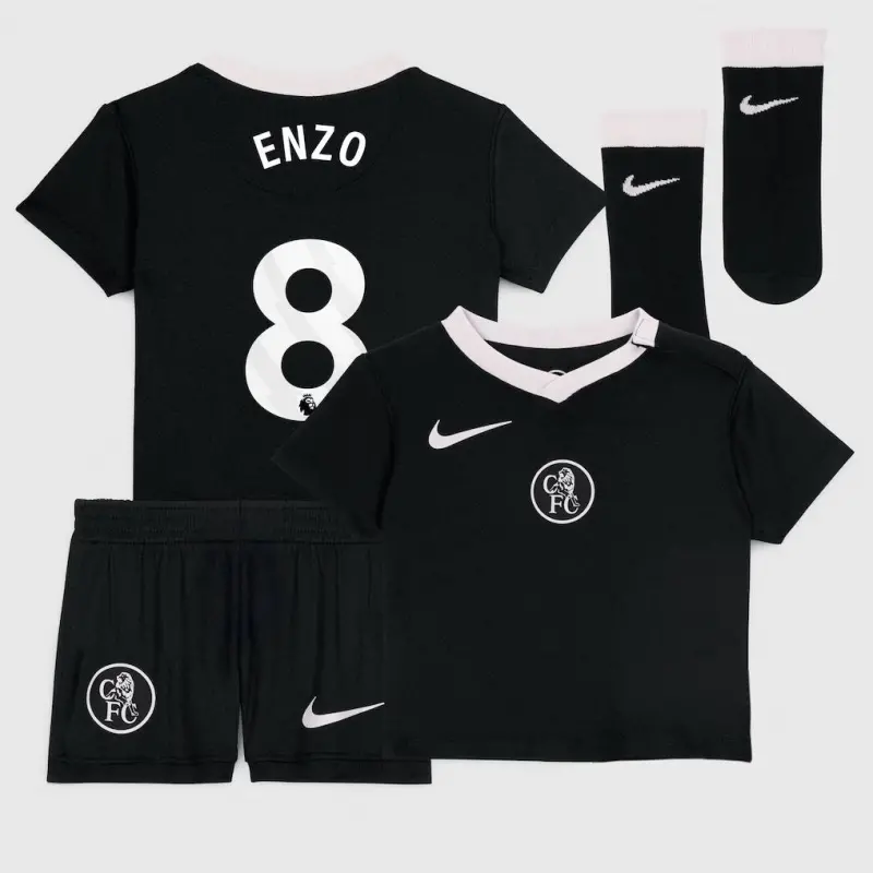 Chelsea Chelsea Nike Third Stadium Kit 2025-26 – Infants with Enzo 8 printing Jerseys - Premium Chelsea Gear