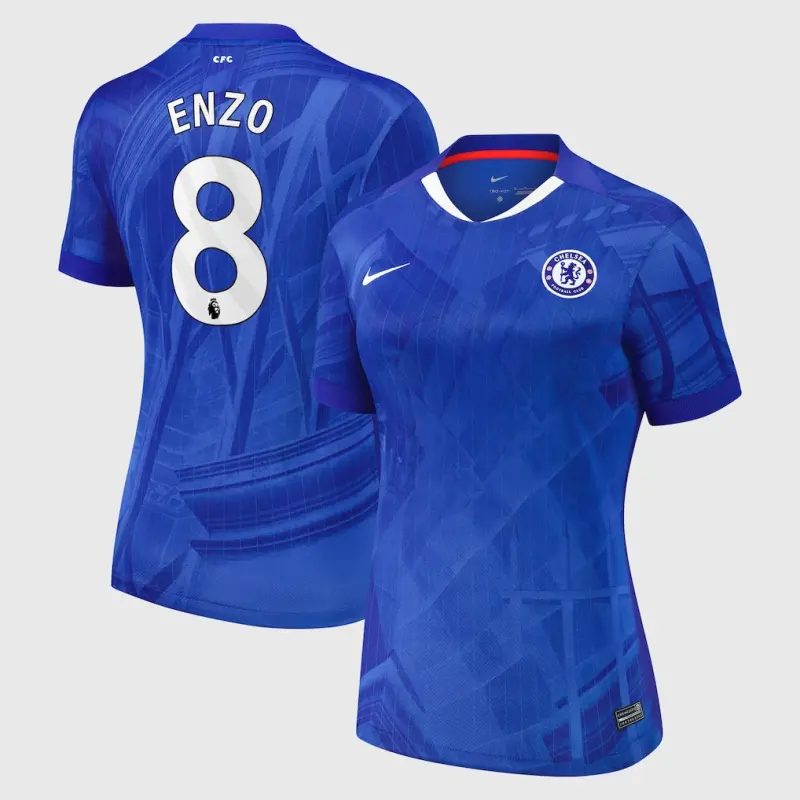 Chelsea Chelsea Nike Home Stadium Shirt 2025-26 – Womens with Enzo 8 printing Jerseys - Premium Chelsea Gear