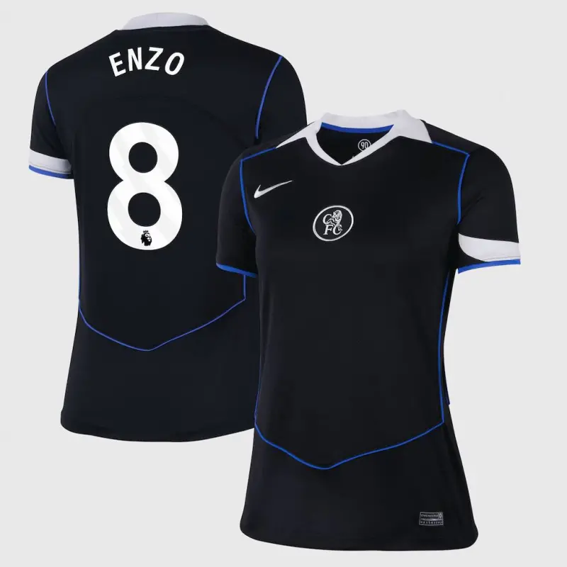Chelsea Chelsea Nike Third Stadium Shirt 2025-26 – Womens with Enzo 8 printing Jerseys - Premium Chelsea Gear