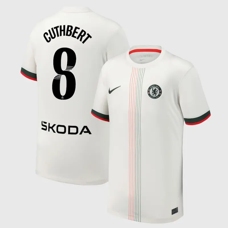 Chelsea Chelsea Chelsea WSL Nike Away Stadium Shirt 2025-26 – Youth with Cuthbert 8 printing Jerseys – Premium Chelsea Gear Jerseys - Premium Chelsea Gear