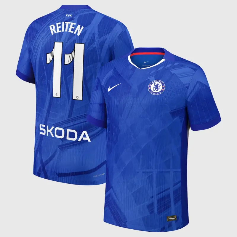 Chelsea Chelsea Chelsea WSL Nike Dri-FIT ADV Home Match Shirt 2025-26 – Youth with Reiten 11 printing Jerseys – Premium Chelsea Gear Jerseys - Premium Chelsea Gear