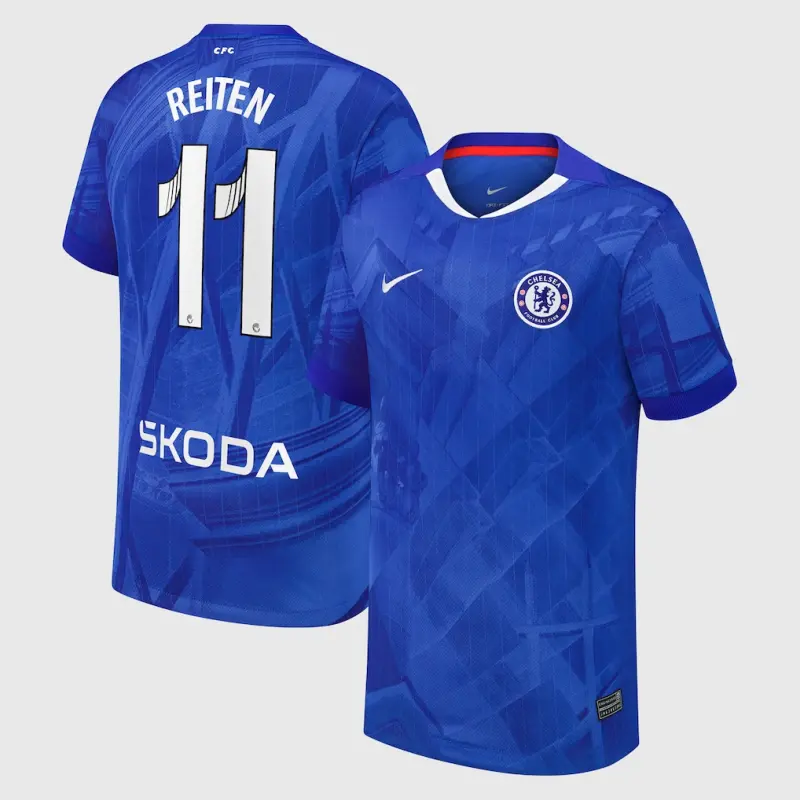 Chelsea Chelsea Chelsea WSL Nike Home Stadium Shirt 2025-26 – Youth with Reiten 11 printing Jerseys – Premium Chelsea Gear Jerseys - Premium Chelsea Gear