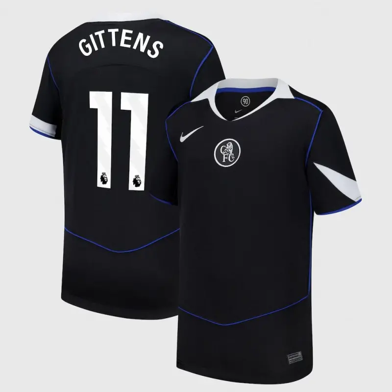 Chelsea Chelsea Nike Third Stadium Shirt 2025-26 – Youth with Gittens 11 printing Jerseys - Premium Chelsea Gear
