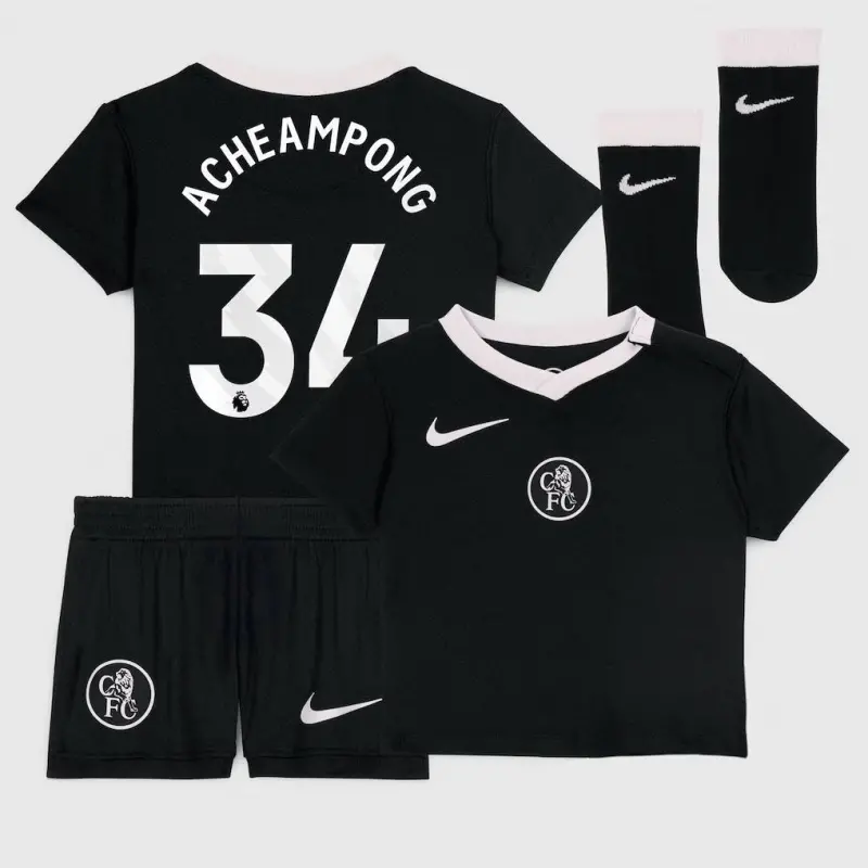 Chelsea Chelsea Nike Third Stadium Kit 2025-26 – Infants with Acheampong 34 printing Jerseys - Premium Chelsea Gear