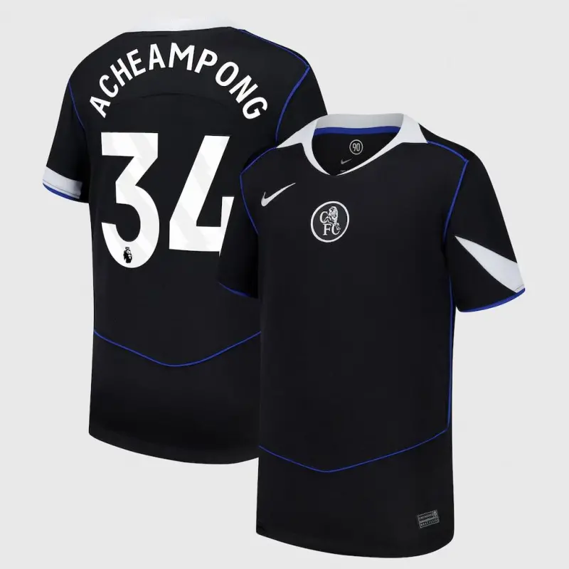 Chelsea Chelsea Nike Third Stadium Shirt 2025-26 – Youth with Acheampong 34 printing Jerseys - Premium Chelsea Gear