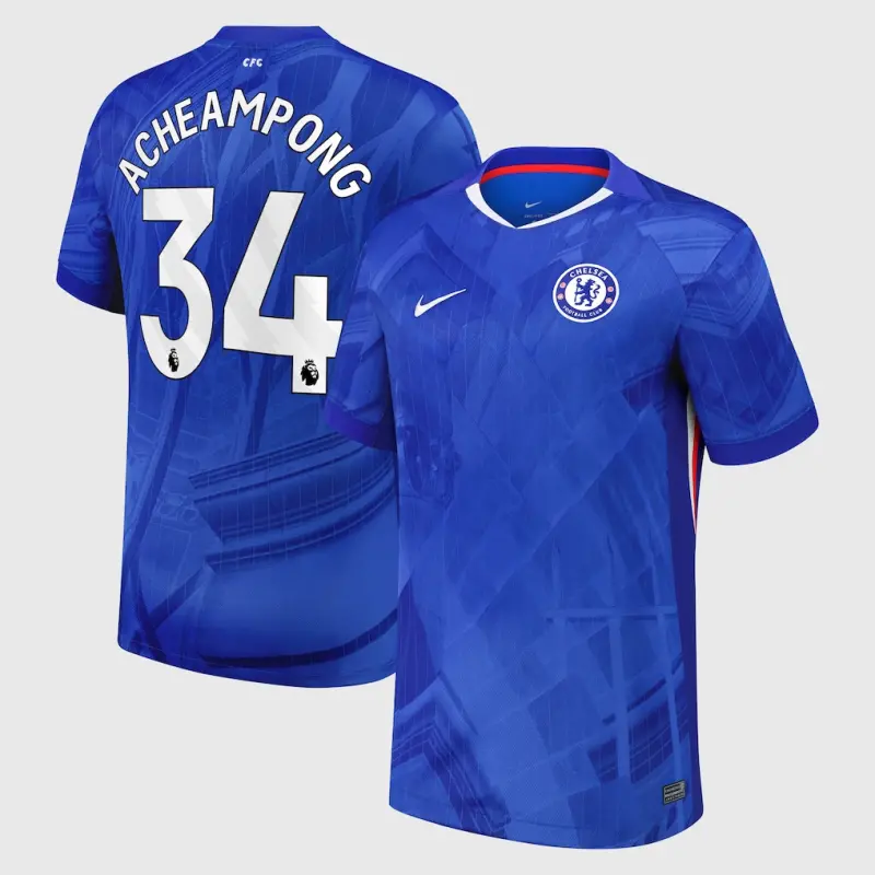Chelsea Chelsea Nike Home Stadium Shirt 2025-26 with Acheampong 34 printing Jerseys - Premium Chelsea Gear