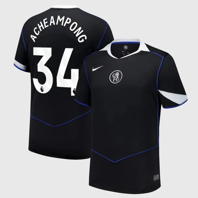 Chelsea Chelsea Chelsea Nike Third Stadium Shirt 2025-26 with Acheampong 34 printing Jerseys – Premium Chelsea Gear Jerseys - Premium Chelsea Gear
