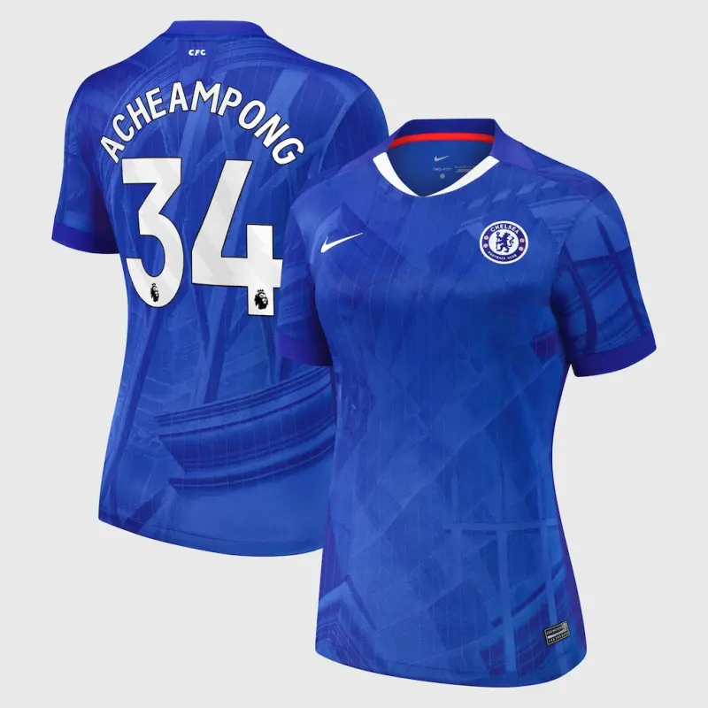 Chelsea Chelsea Nike Home Stadium Shirt 2025-26 – Womens with Acheampong 34 printing Jerseys - Premium Chelsea Gear