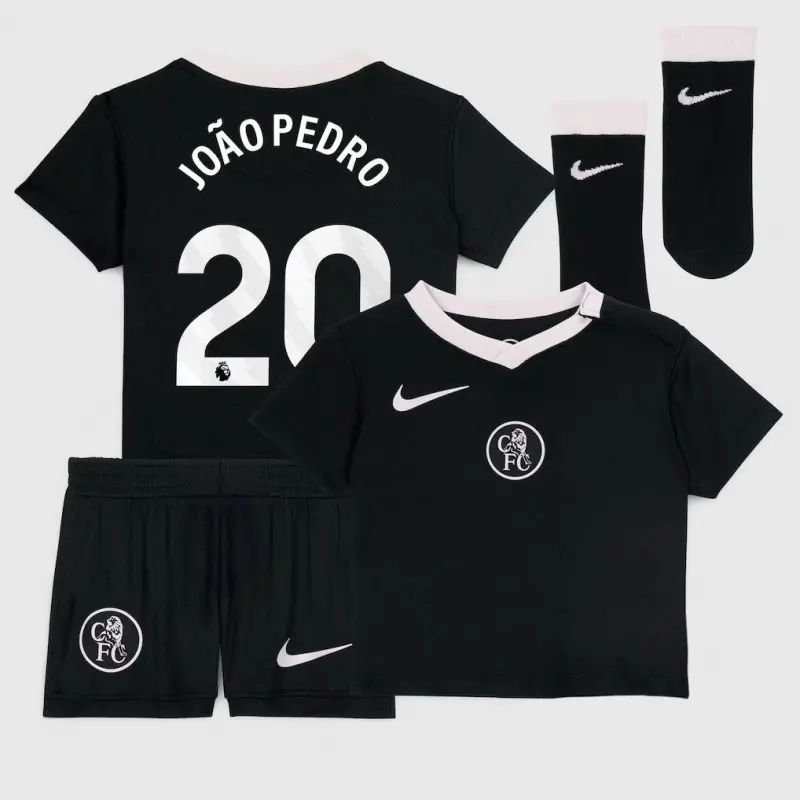 Chelsea Chelsea Nike Third Stadium Kit 2025-26 – Infants with João Pedro 20 printing Jerseys - Premium Chelsea Gear