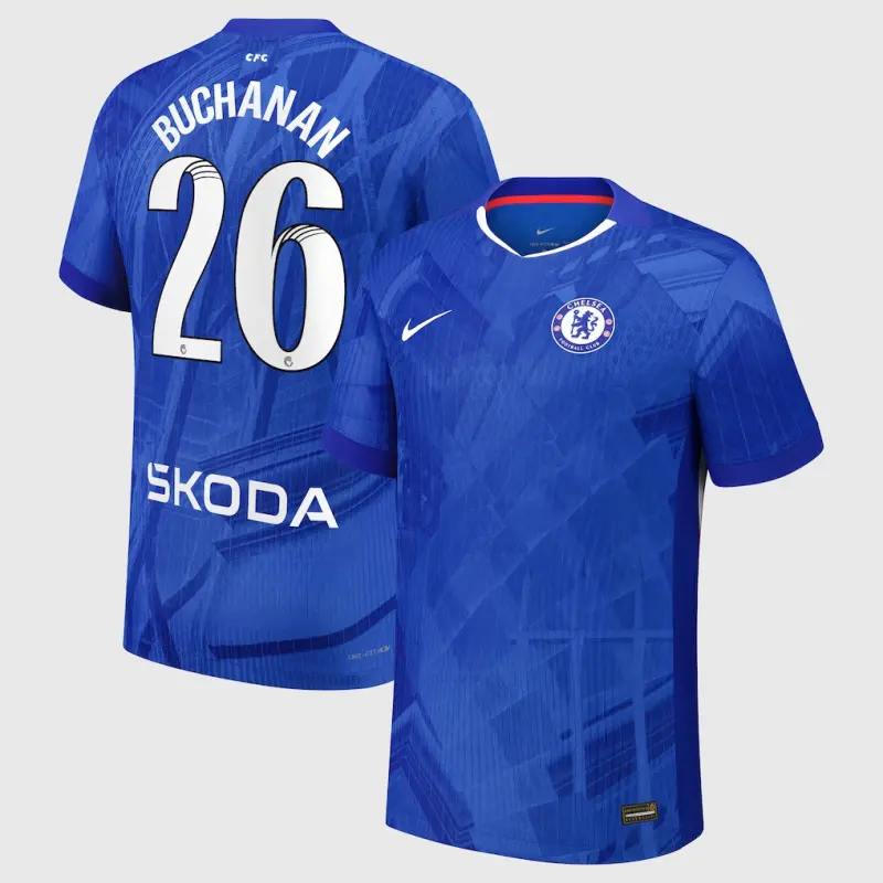 Chelsea Chelsea Chelsea WSL Nike Dri-FIT ADV Home Match Shirt 2025-26 – Youth with Buchanan 26 printing Jerseys – Premium Chelsea Gear Jerseys - Premium Chelsea Gear