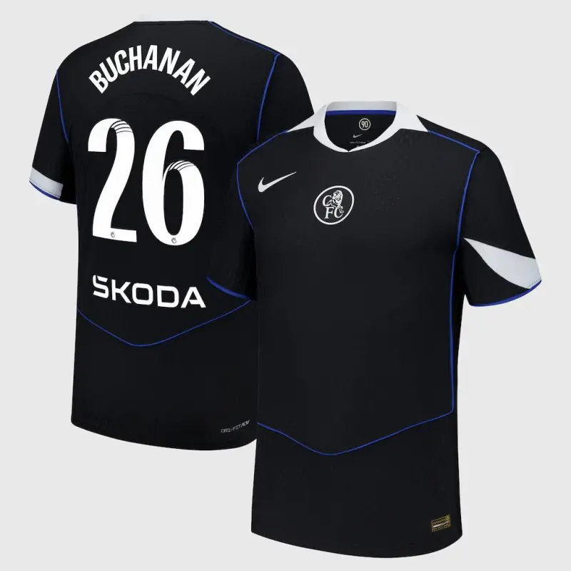 Chelsea Chelsea Chelsea WSL Nike Dri Fit Adv Third Match Shirt 2025-26 with Buchanan 26 printing Jerseys – Premium Chelsea Gear Jerseys - Premium Chelsea Gear