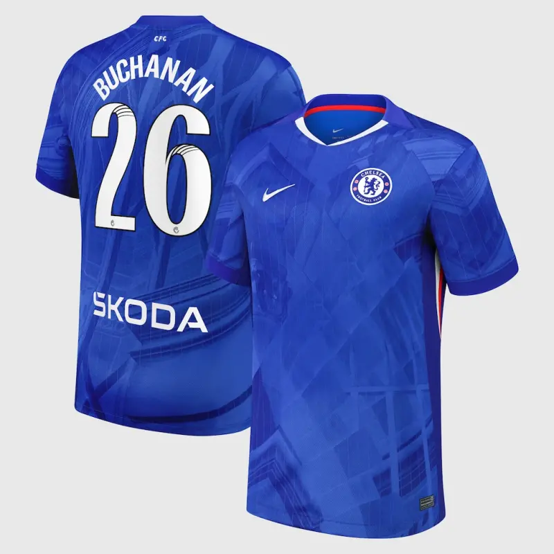 Chelsea Chelsea Chelsea WSL Nike Home Stadium Shirt 2025-26 with Buchanan 26 printing Jerseys – Premium Chelsea Gear Jerseys - Premium Chelsea Gear