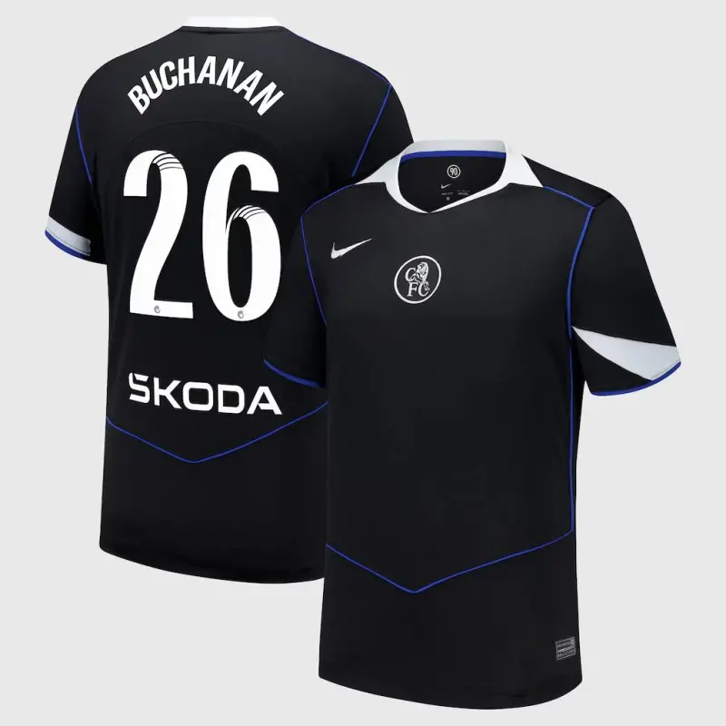 Chelsea Chelsea Chelsea WSL Nike Third Stadium Shirt 2025-26 with Buchanan 26 printing Jerseys – Premium Chelsea Gear Jerseys - Premium Chelsea Gear