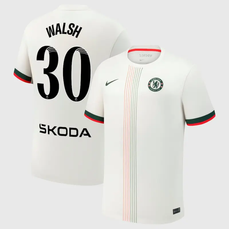 Chelsea Chelsea Chelsea WSL Nike Dri-Fit Adv Away Match Shirt 2025-26 with Walsh 13 printing Jerseys – Premium Chelsea Gear Jerseys - Premium Chelsea Gear