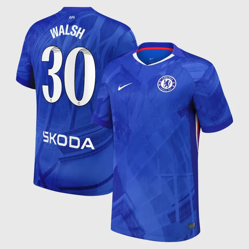 Chelsea Chelsea Chelsea WSL Nike Home Stadium Shirt 2025-26 with Walsh 30 printing Jerseys – Premium Chelsea Gear Jerseys - Premium Chelsea Gear