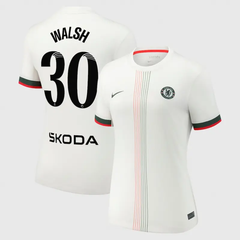Chelsea Chelsea Chelsea WSL Nike Away Stadium Shirt 2025-26 – Womens with Walsh 30 printing Jerseys – Premium Chelsea Gear Jerseys - Premium Chelsea Gear