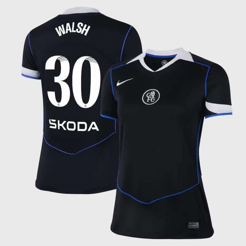 Chelsea Chelsea Chelsea WSL Nike Third Stadium Shirt 2025-26 – Womens with Walsh 30 printing Jerseys – Premium Chelsea Gear Jerseys - Premium Chelsea Gear