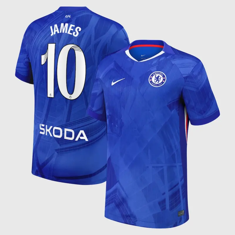 Chelsea Chelsea Chelsea WSL Nike Home Stadium Shirt 2025-26 with James 10 printing Jerseys – Premium Chelsea Gear Jerseys - Premium Chelsea Gear