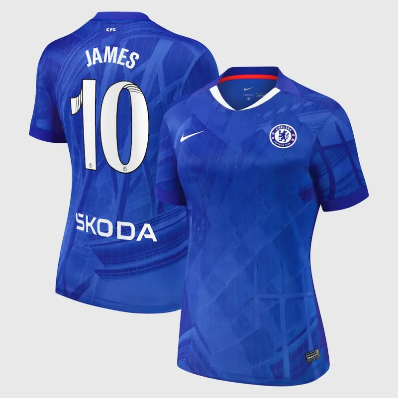 Chelsea Chelsea Chelsea WSL Nike Home Stadium Shirt 2025-26 – Womens with James 10 printing Jerseys – Premium Chelsea Gear Jerseys - Premium Chelsea Gear