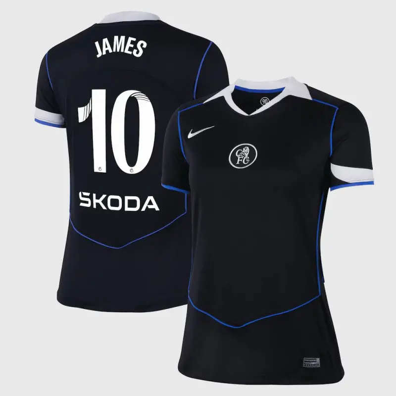 Chelsea Chelsea Chelsea WSL Nike Third Stadium Shirt 2025-26 – Womens with James 10 printing Jerseys – Premium Chelsea Gear Jerseys - Premium Chelsea Gear
