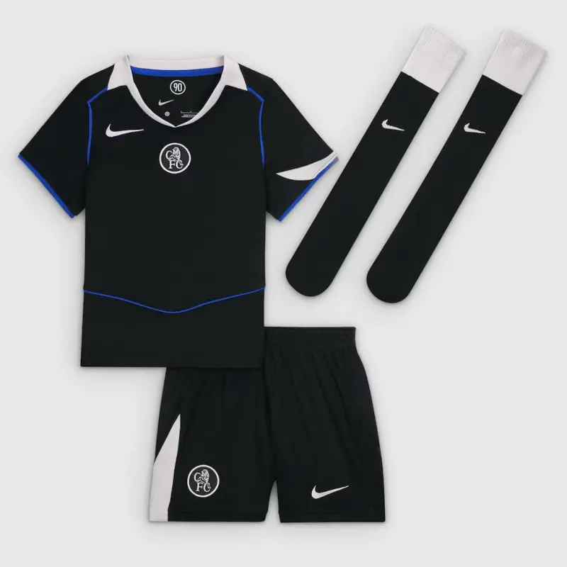Chelsea Chelsea Nike Third Stadium Mini Kit 2025-26 – Little Youth with Colwill 6 printing Jerseys - Premium Chelsea Gear
