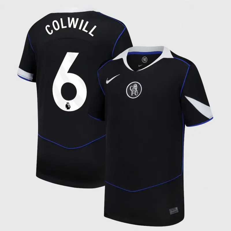 Chelsea Chelsea Nike Third Stadium Shirt 2025-26 – Youth with Colwill 6 printing Jerseys - Premium Chelsea Gear