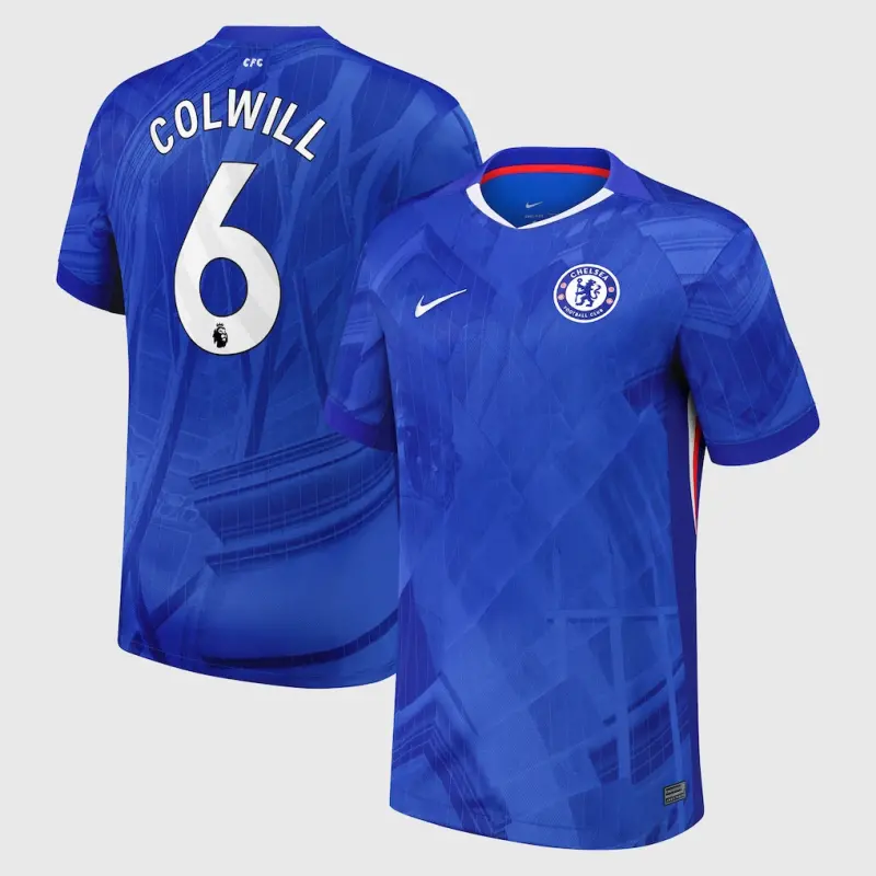 Chelsea Chelsea Nike Home Stadium Shirt 2025-26 with Colwill 6 printing Jerseys - Premium Chelsea Gear
