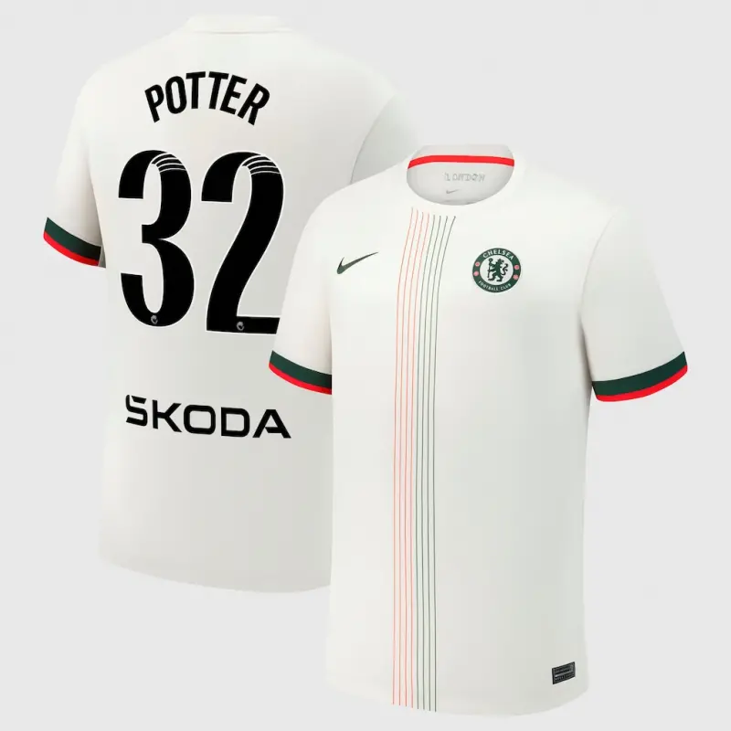 Chelsea Chelsea Chelsea WSL Nike Away Stadium Shirt 2025-26 with Potter 32 printing Jerseys – Premium Chelsea Gear Jerseys - Premium Chelsea Gear