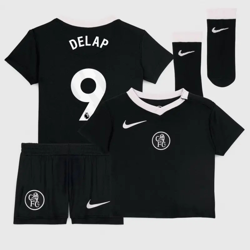 Chelsea Chelsea Nike Third Stadium Kit 2025-26 – Infants with Delap 9 printing Jerseys - Premium Chelsea Gear