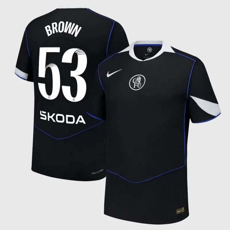 Chelsea Chelsea Chelsea WSL Nike Dri Fit Adv Third Match Shirt 2025-26 with Brown 53 printing Jerseys – Premium Chelsea Gear Jerseys - Premium Chelsea Gear
